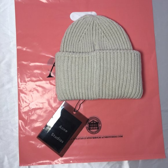 Acne Studios Off-White Pansy N Face Beanie main image 5